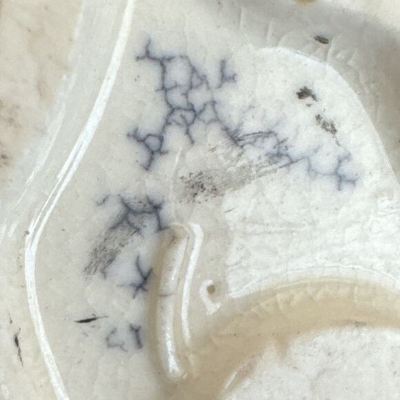 Vintage Cream Ceramic Spaghetti Poodle Laying 3.24”x2”x1” - Picture 11 of 11